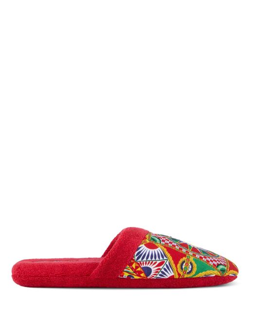 Dolce & Gabbana Cotton Terry Slippers