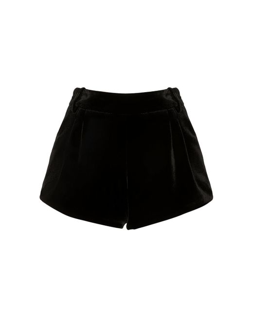 Ermanno Scervino Viscose Silk Velvet Mini Shorts