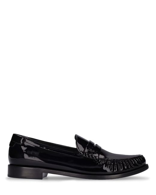 Saint Laurent Patent Leather Penny Loafers