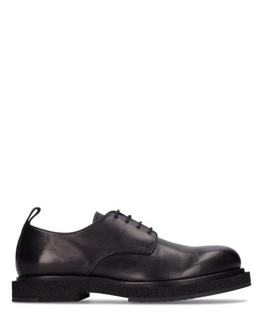 Officine Creative Tonal Leather Derby Lace-up Shoes