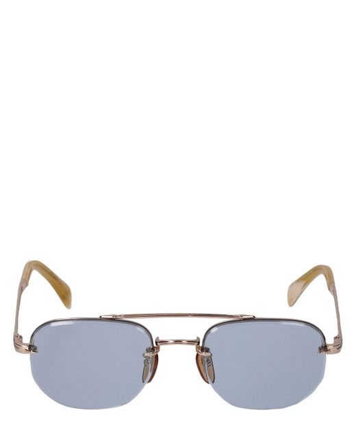 David Beckham Eyewear Db Geometric Stainless Steel Sunglasses