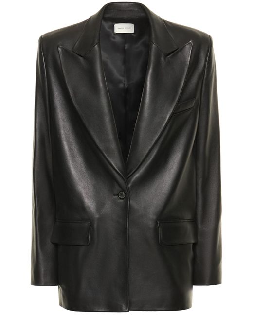 Magda Butrym Oversize Tailored Leather Blazer