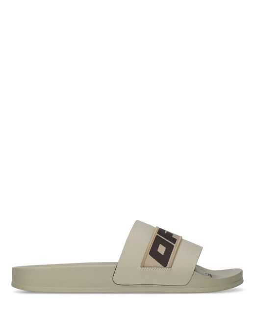 Off-White Industrial Belt Rubber Slide Sandals