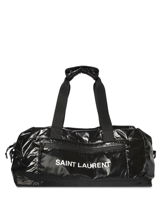 Saint Laurent Logo Nylon Ripstop Duffle Bag