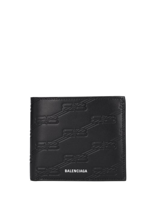 Balenciaga Bb Embossed Leather Wallet