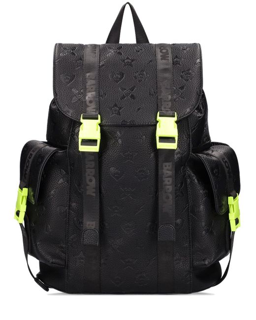 Barrow Faux Leather Backpack W Embossed Logo