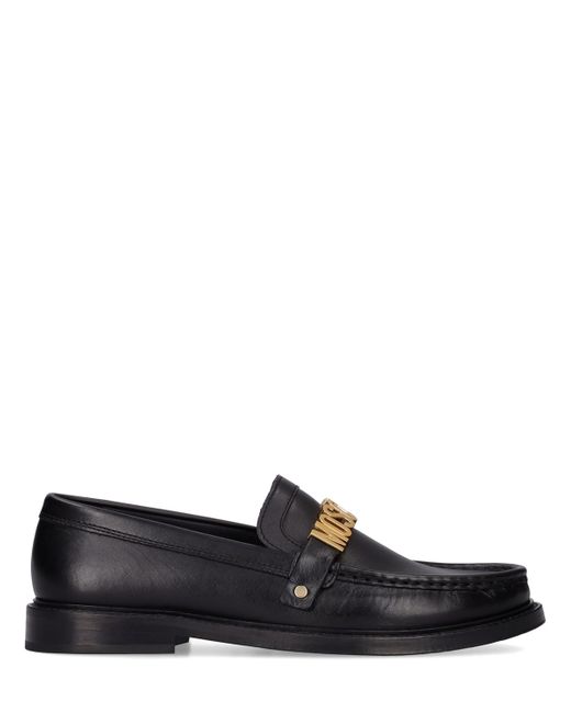 Moschino 25mm Leather Loafers