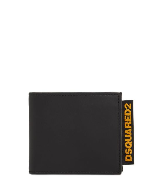 Dsquared2 Logo Tag Leather Billfold Wallet