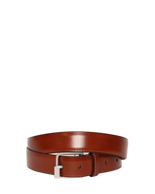 Maison Margiela 30mm Brushed Calfskin Leather Belt