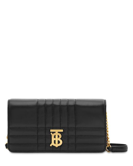 Burberry Lola Quilted Leather Chain Wallet