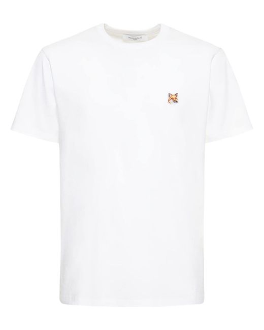 Maison Kitsuné Fox Logo Cotton Jersey T-shirt