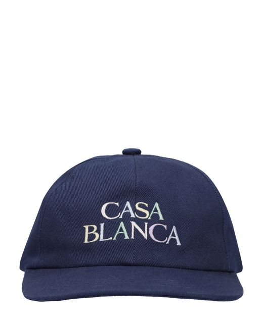 Casablanca Embroidered Logo Cotton Baseball Cap