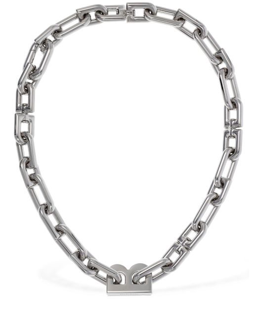 Balenciaga B Chain Thin Short Necklace