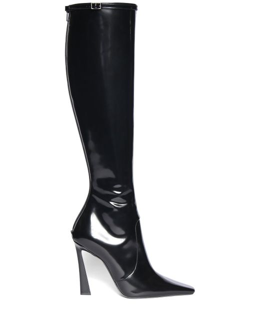 Saint Laurent 110mm Tess Patent Leather Tall Boots