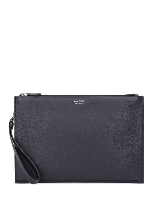 Tom Ford Flat Leather Pouch W Strap
