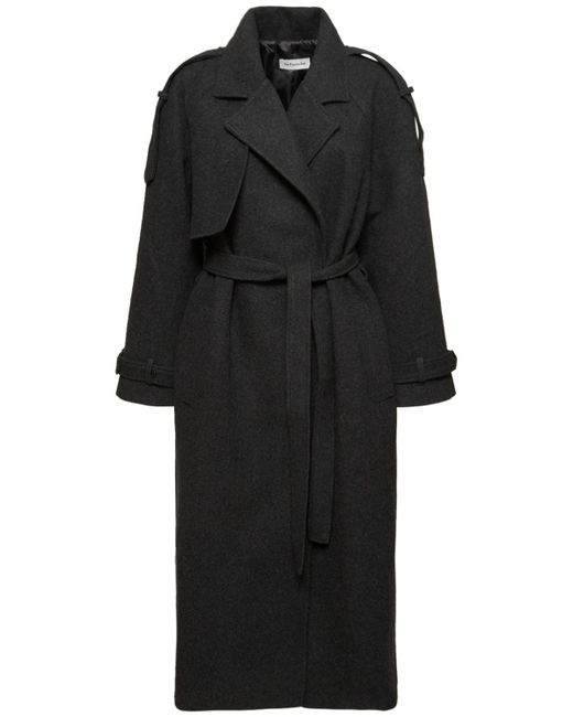 The Frankie Shop Suzanne Wool Trench Coat