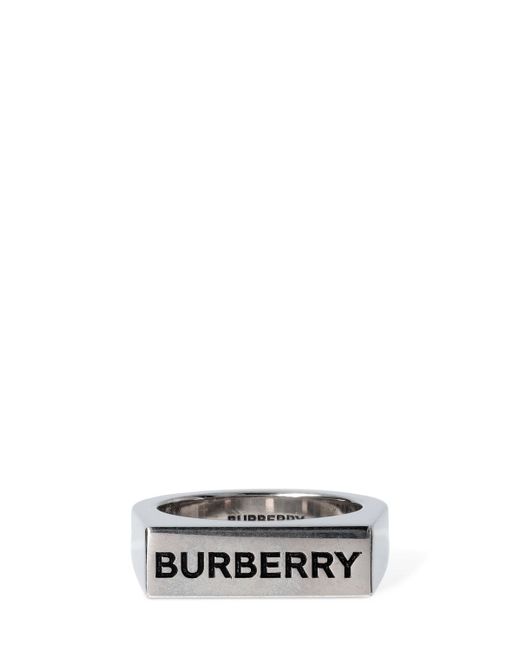 Burberry Engraved Logo Signet Ring