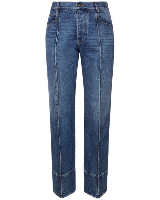 Bottega Veneta Curved Shape Denim Jeans