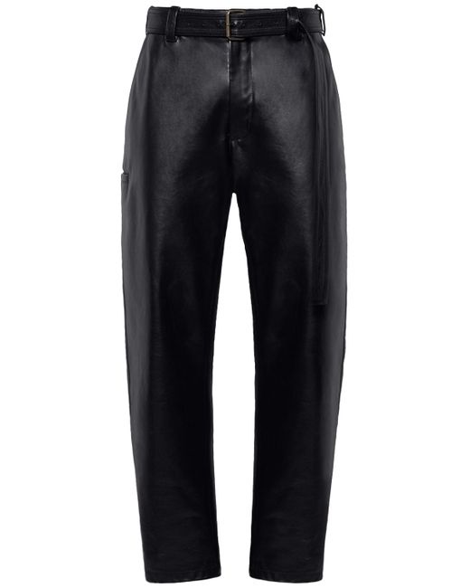Bottega Veneta Belted Leather Pants