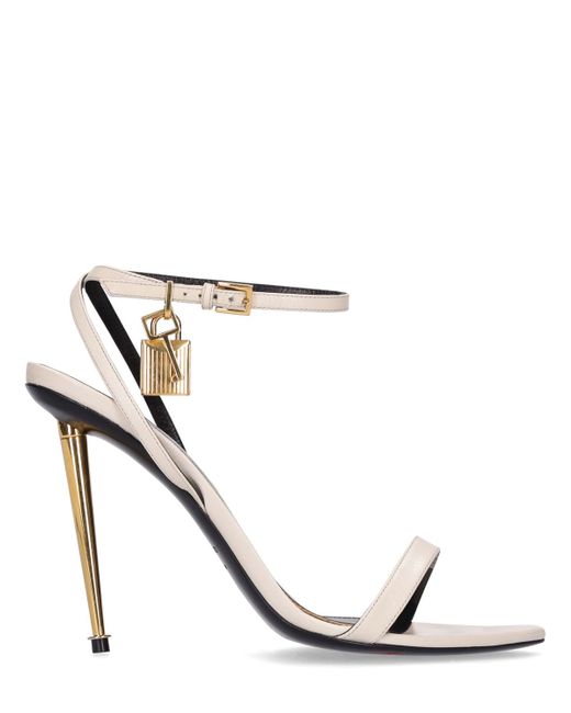 Tom Ford 105mm Padlock Leather Sandals