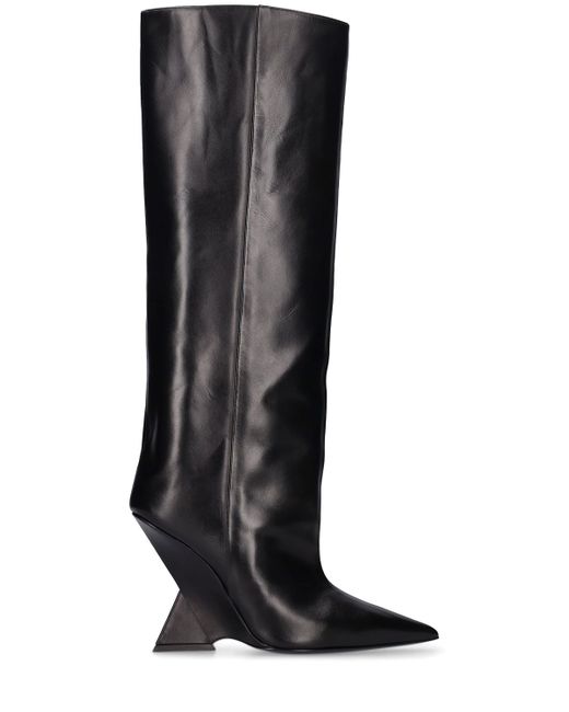 Attico 105mm Cheope Leather Tall Boots