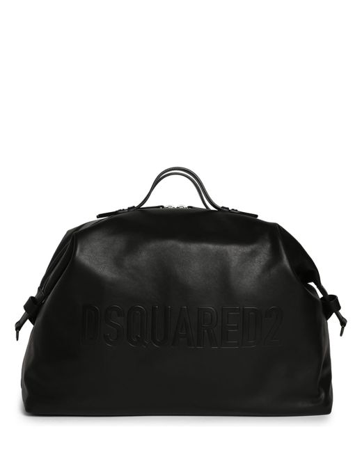 Dsquared2 Bob Logo Leather Duffle Bag