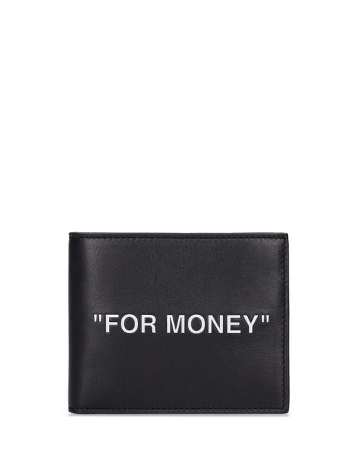 Off-White for Money Leather Billfold Wallet