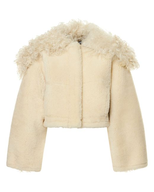 Jacquemus La Veste Piloni Cropped Fur Jacket
