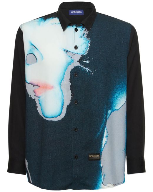 Deva States Obscure Printed Rayon Shirt