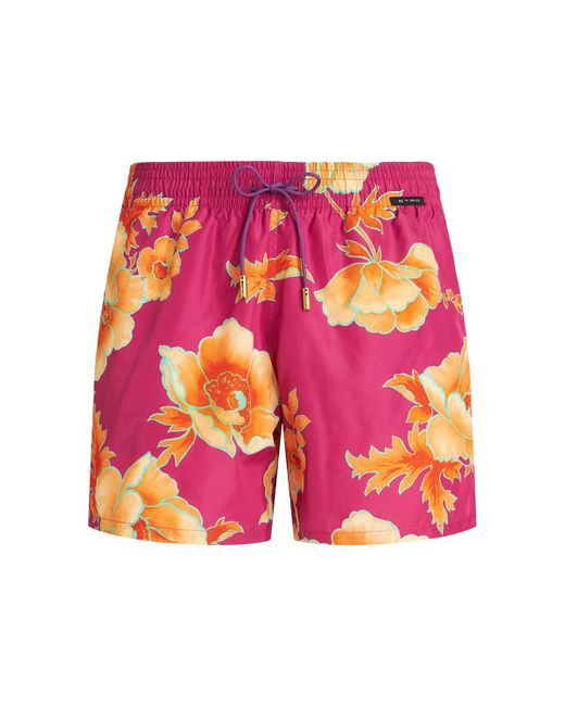 Etro Flower Print Tech Swim Shorts
