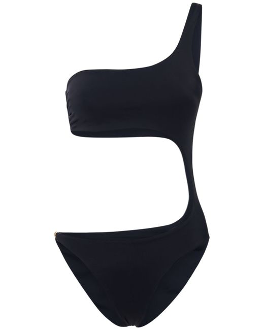 Versace Cutout One Shoulder Piece Swimsuit