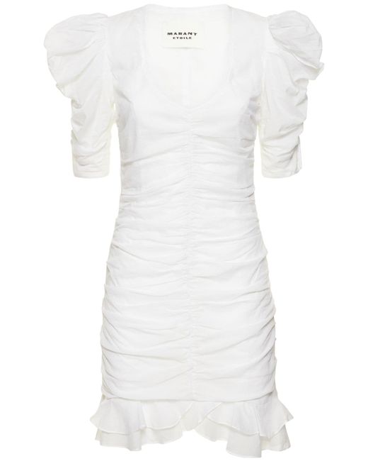 Isabel Marant Etoile Sireny Cotton Voile Mini Dress