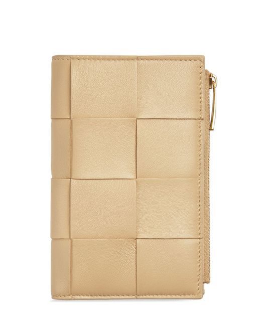 Bottega Veneta Medium Bi-fold Leather Zip Wallet