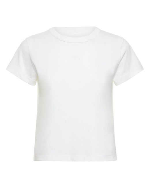 Alexander Wang Essential Shrunk Cotton Jersey T-shirt