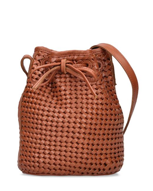Bembien Isabelle Handwoven Leather Bucket Bag