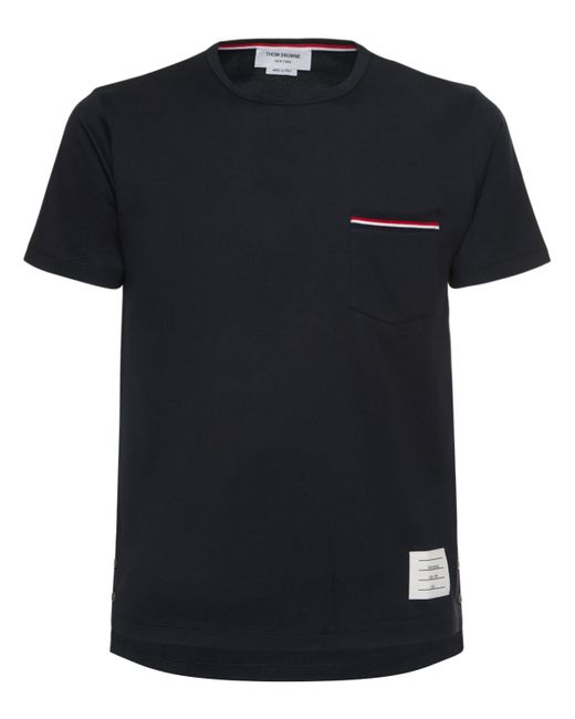 Thom Browne Striped Pocket Cotton T-shirt