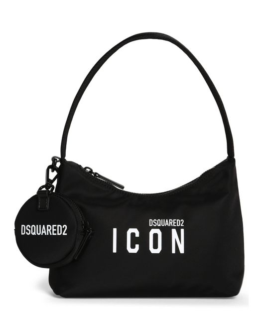 Dsquared2 Be Icon Nylon Hobo Shoulder Bag