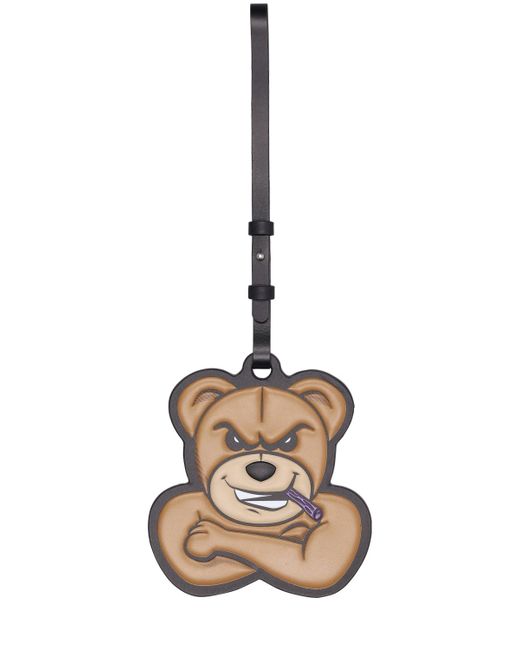Moncler Genius Bear Embossed Leather Keychain