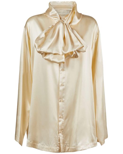 Balenciaga Hooded Silk Shirt