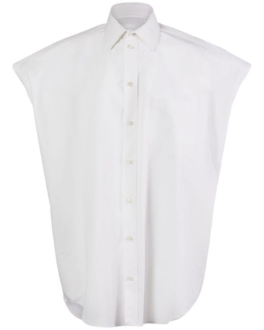 Balenciaga Oversize Cotton Poplin Shirt