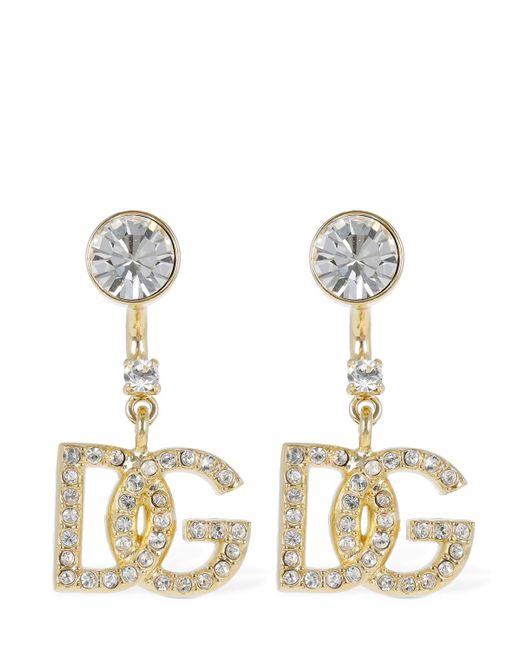 Dolce & Gabbana Diva Dg Crystal Drop Earrings