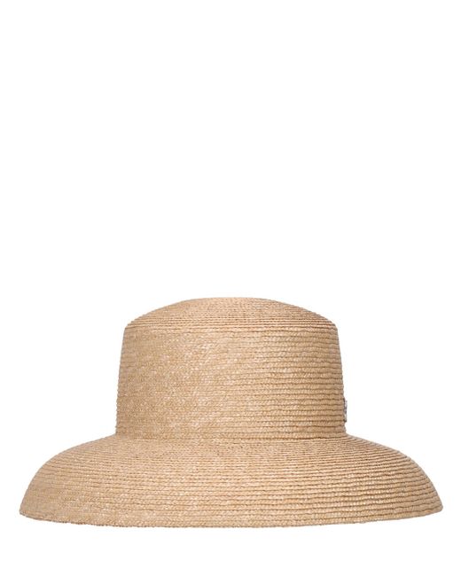 Alberta Ferretti Raffia Bucket Hat
