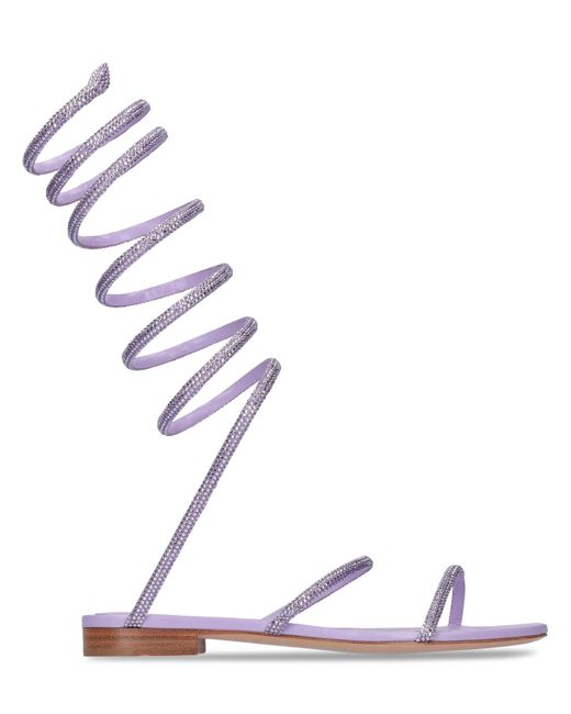 Rene Caovilla 10mm Embellished Satin Sandals