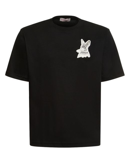 Lanvin Animals Embroidery Cotton T-shirt