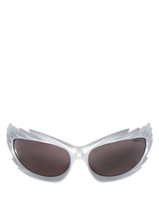 Balenciaga 0255s Spike Rectangle Acetate Sunglasses