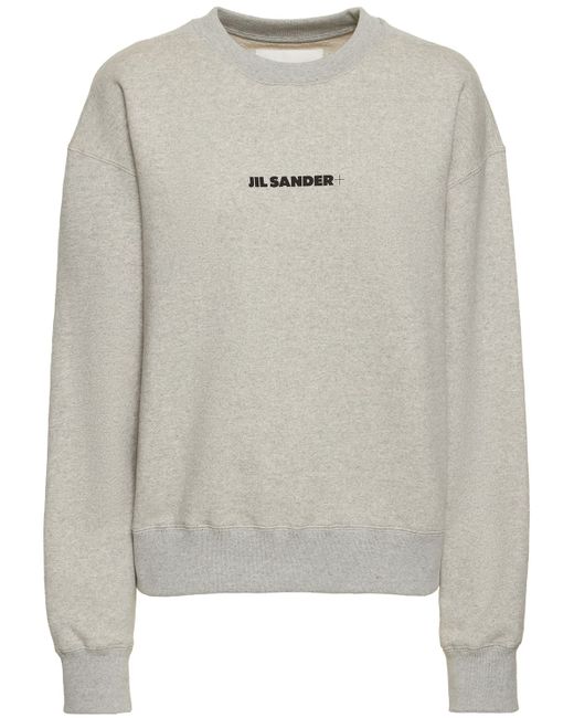 Jil Sander Cotton Jersey Sweatshirt W Printed Logo