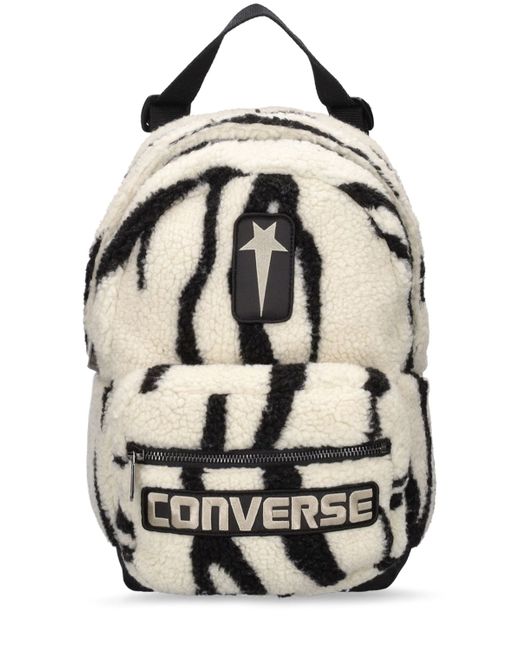 Drkshdw X Converse Converse Faux Shearling Zebra Backpack