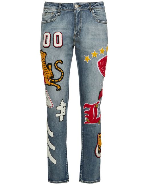 Lifted Anchors Scholar Jeans W Patches