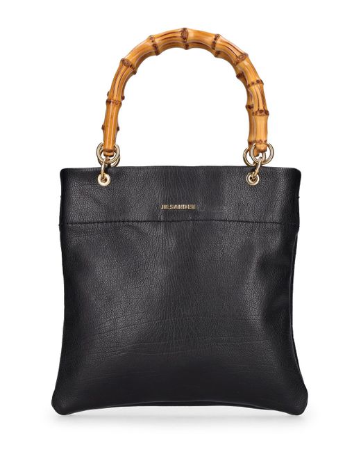 Jil Sander Small Smooth Leather Tote Bag