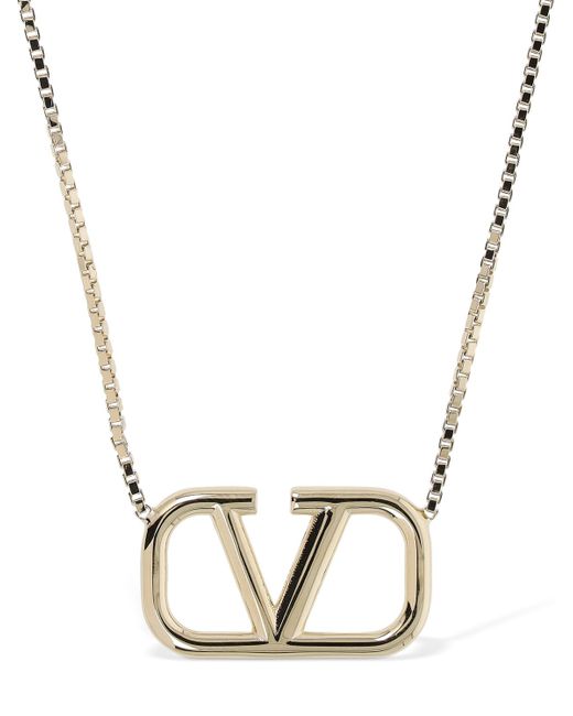 Valentino Garavani V Logo Signature Long Necklace